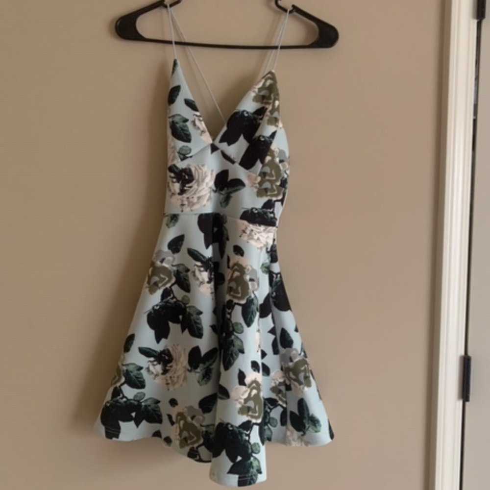 Revamped, flower, mini dress